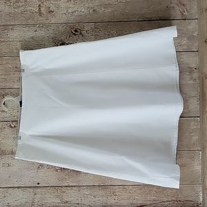 White Aline Knee-length Skirt